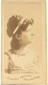 Grace Stewart, from the Actors and Actresses series (N45, Type 1) for Virginia Brights Cigarettes MET DP830027