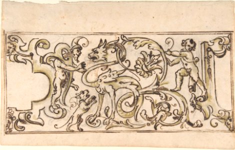 Grotesque Ornament Drawing MET DP802552
