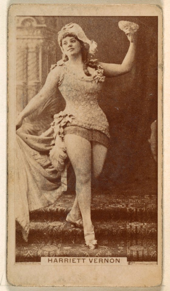 Harriett Vernon, from the Actresses series (N245) issued by Kinney Brothers to promote Sweet Caporal Cigarettes MET DP859774