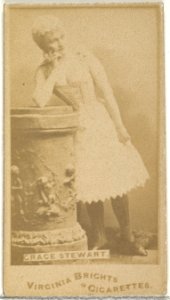 Grace Stewart, from the Actors and Actresses series (N45, Type 1) for Virginia Brights Cigarettes MET DP830028