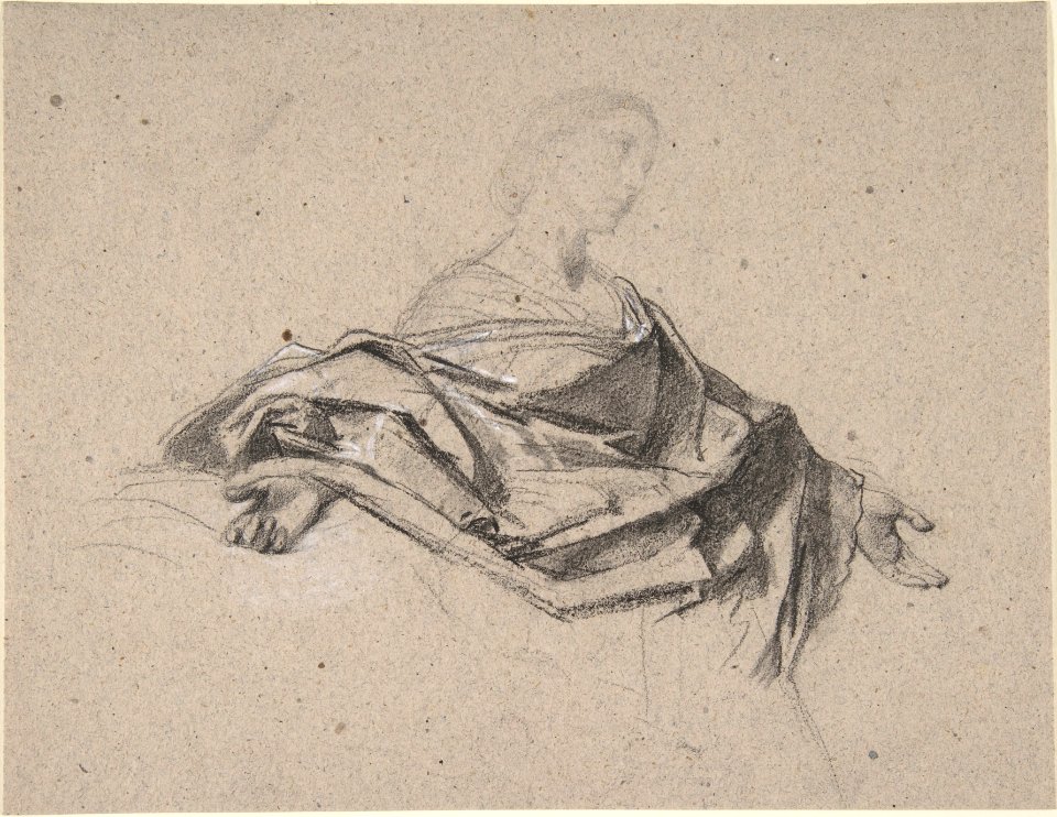 Half-Length Figure of a Woman with Outstretched Arms MET DP805701