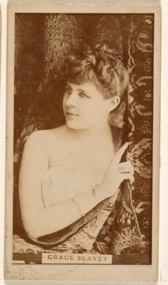 Grace Seavey, from the Actresses series (N245) issued by Kinney Brothers to promote Sweet Caporal Cigarettes MET DP859537