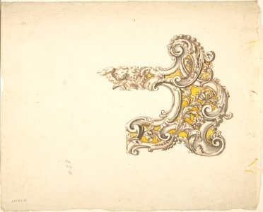 Half Rococo Cartouche with Cherubs MET DP803042