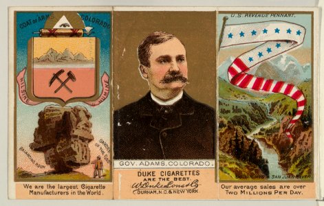 Governor Adams, Colorado, from "Governors, Arms, Etc." series (N133-2), issued by Duke Sons & Co. MET DP865528