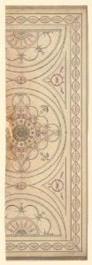 Half Plan of a Ceiling with an Oval Center and Semicircular Ends MET DP244881
