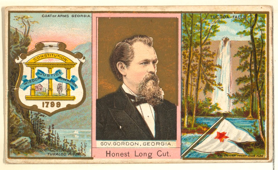 Governor Gordon, Georgia, from "Governors, Arms, Etc." series (N133-1), issued by Duke Sons & Co. MET DP865455
