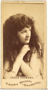 Grace Stewart, from the Actors and Actresses series (N45, Type 1) for Virginia Brights Cigarettes MET DP830030