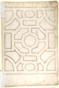 Grotesque Decoration and Ceiling Designs (Recto); Geometric Design (Verso) MET DP802149