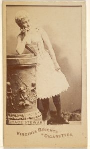 Grace Stewart, from the Actors and Actresses series (N45, Type 6) for Virginia Brights Cigarettes MET DP831203