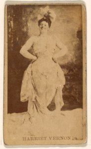 Harriet Vernon, from the Actresses series (N245) issued by Kinney Brothers to promote Sweet Caporal Cigarettes MET DP859772