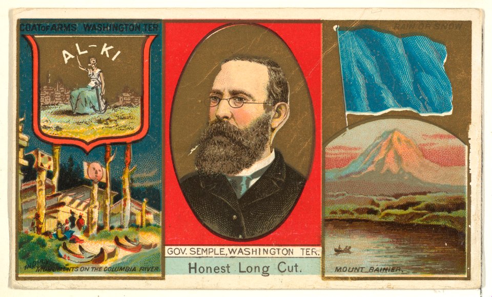 Governor Semple, Washington Territory, from "Governors, Arms, Etc." series (N133-1), issued by Duke Sons & Co. MET DP865482