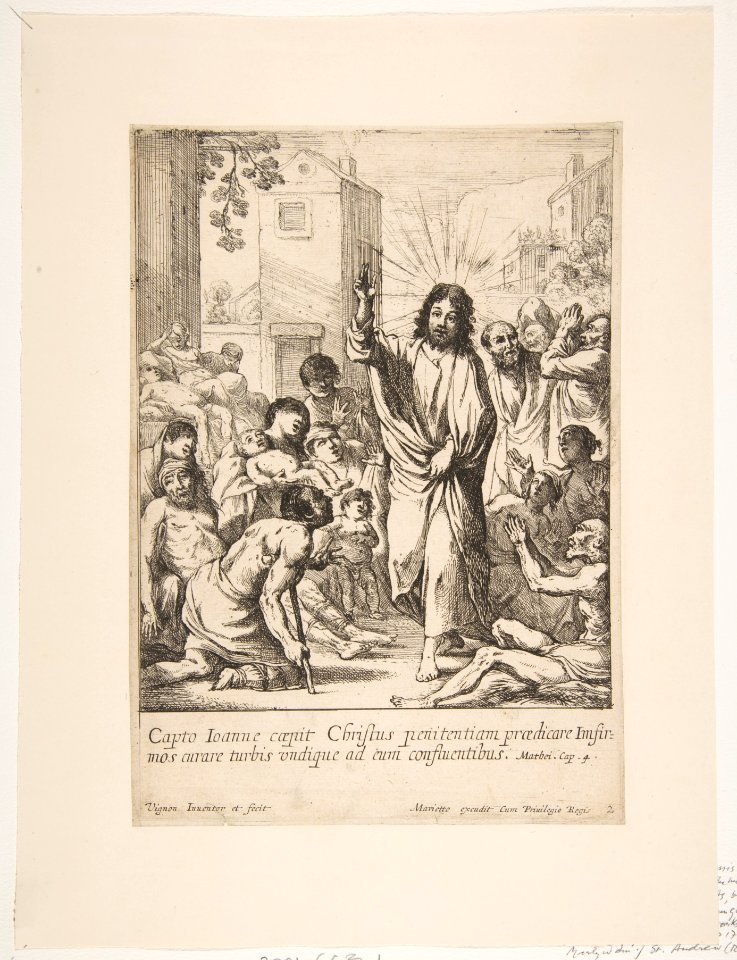 Healing the Infirm (Jésus-Christ guérit plusieurs malades en Galilée) MET DP818799
