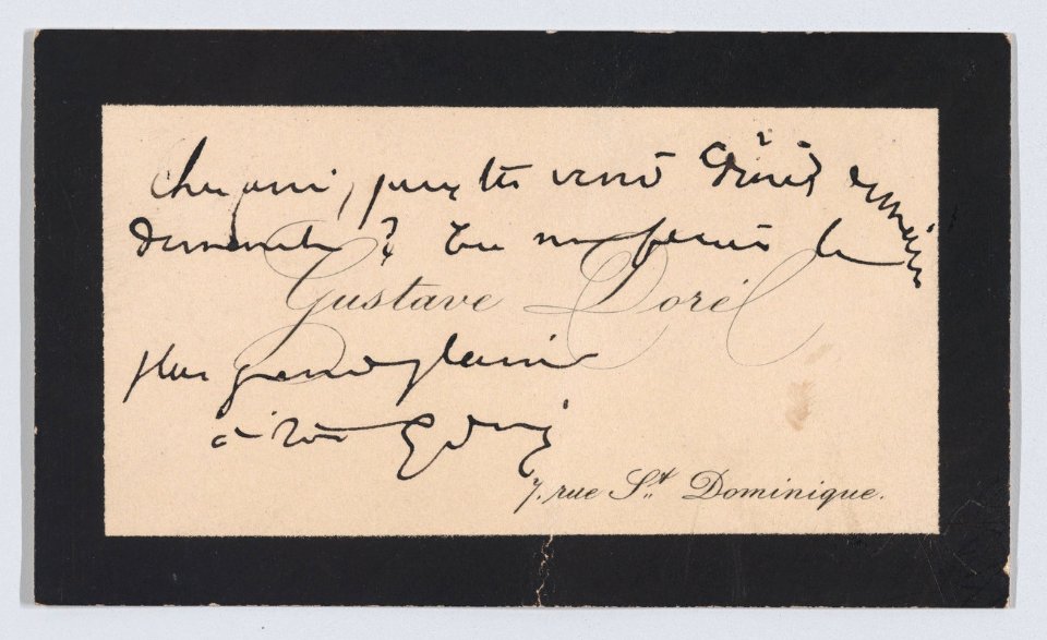 Gustave Doré, calling card MET DP863348