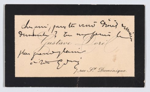 Gustave Doré, calling card MET DP863348