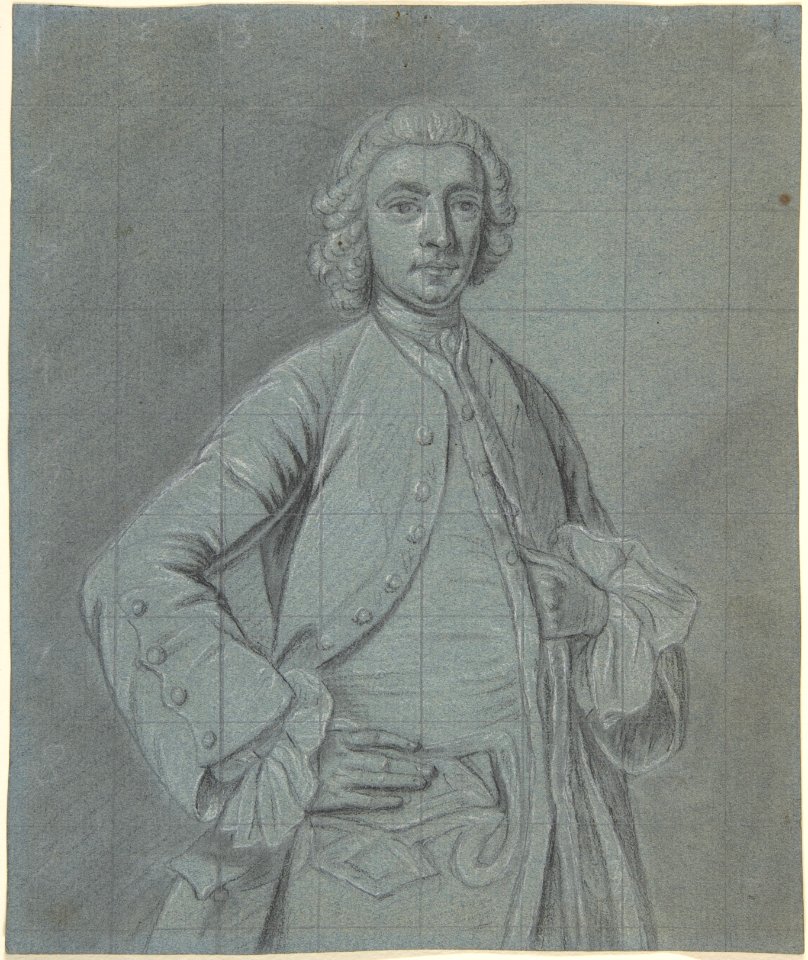 Half-Length Portrait Study of a Wigged Man MET DP800728