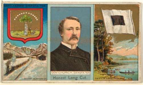 Governor Church, Dakota Territory, from "Governors, Arms, Etc." series (N133-1), issued by Duke Sons & Co. MET DP865467