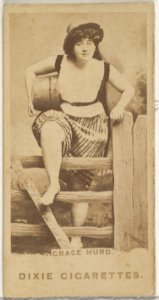 Grace Hurd, from the Actors and Actresses series (N45, Type 7) for Dixie Cigarettes MET DP831248