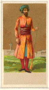 Hindustan, from the Natives in Costume series (N16), Teofani Issue, for Allen & Ginter Cigarettes Brands MET DP834879