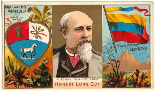 Guzman Blanco, President of Venezuela, from the Rulers, Flags, and Coats of Arms series (N126-1) issued by W. Duke, Sons & Co. MET DPB873811