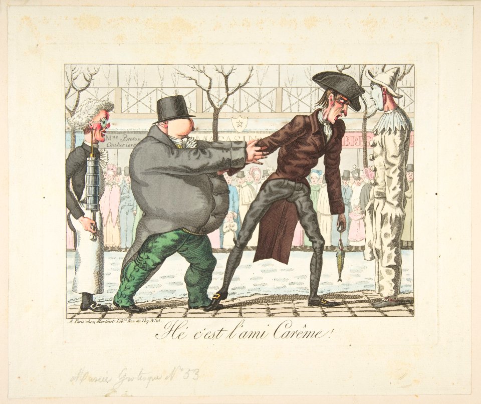 Hé c'est l'ami Carême!, Musée Grotesque No. 53 MET DP818663