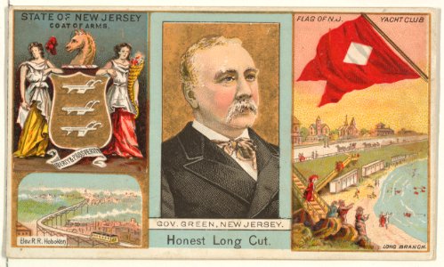 Governor Green, New Jersey, from "Governors, Arms, Etc." series (N133-1), issued by Duke Sons & Co. MET DP865466