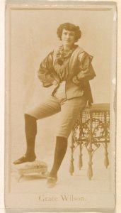 Grace Wilson, from the Actresses series (N245) issued by Kinney Brothers to promote Sweet Caporal Cigarettes MET DP859882