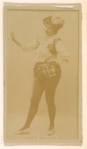 Grace Wallace, from the Actresses series (N245) issued by Kinney Brothers to promote Sweet Caporal Cigarettes MET DP859823