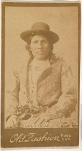 Grey Bear, from the Indian Chiefs series (N681) promoting Old Fashion Fine Cut Tobacco MET DPB870023