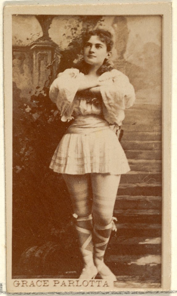 Grace Parlotta, from the Actors and Actresses series (N45, Type 8) for Virginia Brights Cigarettes MET DP831723