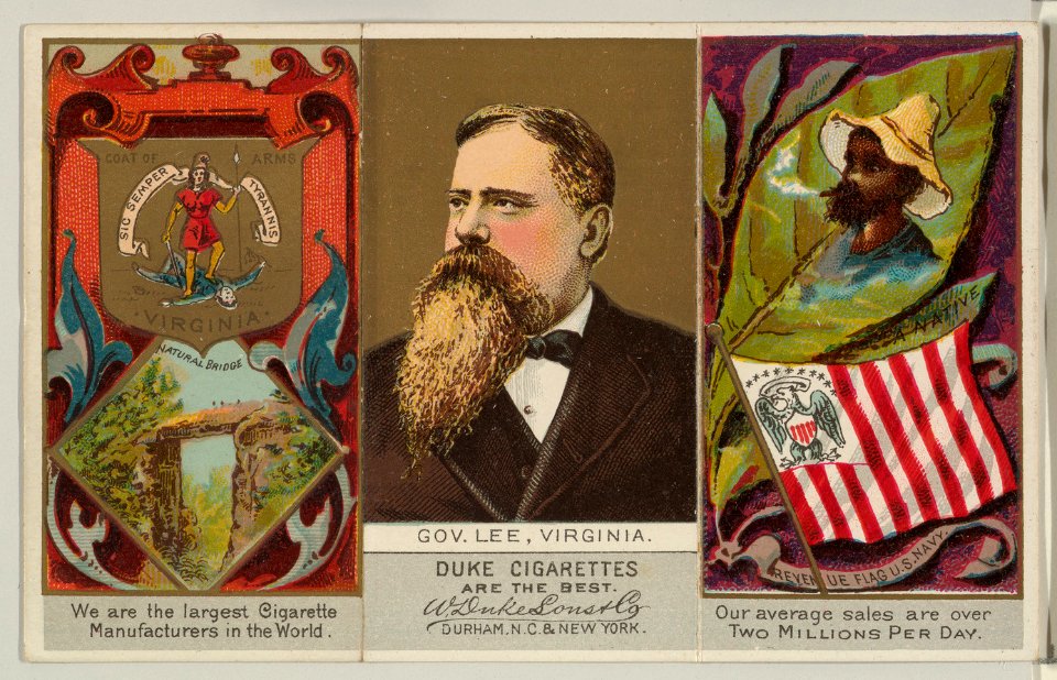 Governor Lee, Virginia, from "Governors, Arms, Etc." series (N133-2), issued by Duke Sons & Co. MET DP865547