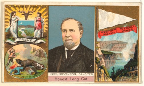 Governor Stevenson, Idaho Territory, from "Governors, Arms, Etc." series (N133-1), issued by Duke Sons & Co. MET DP865462