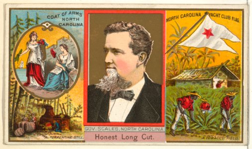 Governor Scales, North Carolina, from "Governors, Arms, Etc." series (N133-1), issued by Duke Sons & Co. MET DP865481