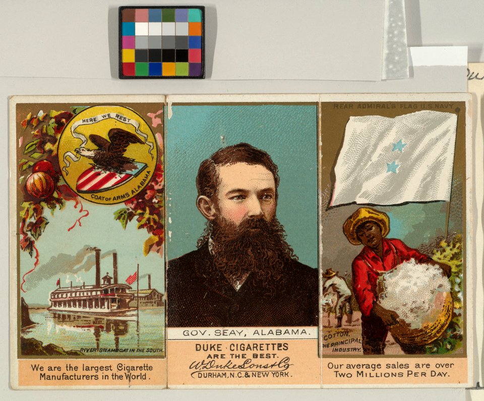 Governor Seay, Alabama, from "Governors, Arms, Etc." series (N133-2), issued by Duke Sons & Co. MET DP865524