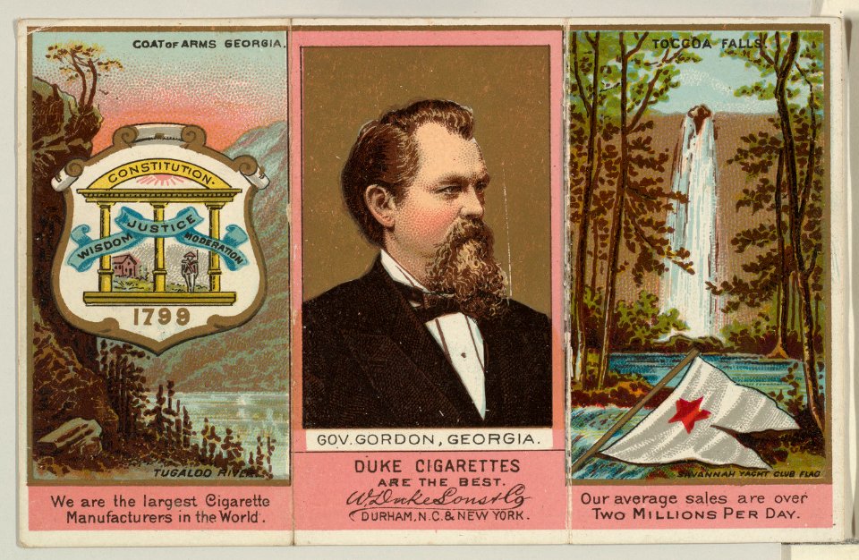 Governor Gordon, Georgia, from "Governors, Arms, Etc." series (N133-2), issued by Duke Sons & Co. MET DP865548