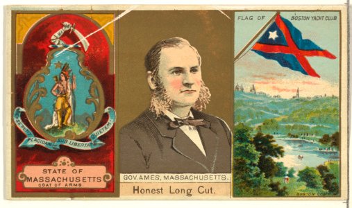 Governor Ames, Massachusetts, from "Governors, Arms, Etc." series (N133-1), issued by Duke Sons & Co. MET DP865472