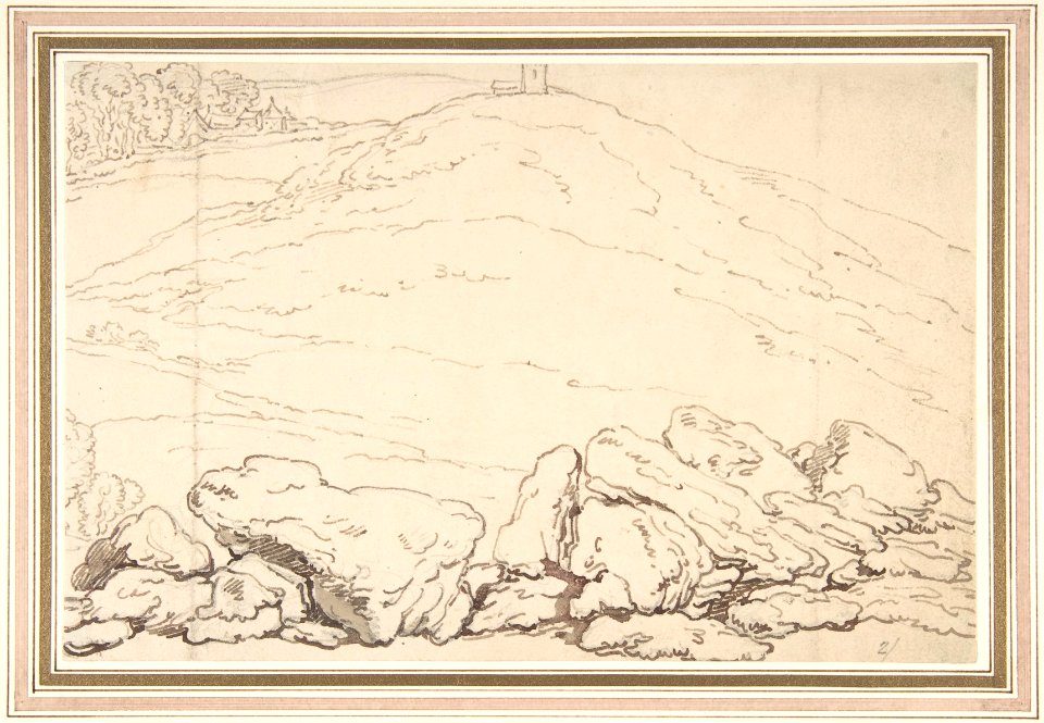Hilly landscape with rocks MET DP805044