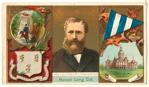 Governor Lounsbury, Connecticut, from "Governors, Arms, Etc." series (N133-1), issued by Duke Sons & Co. MET DP865486