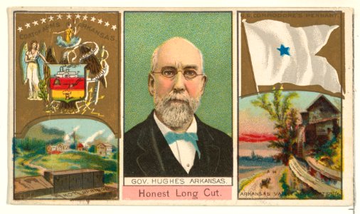 Governor Hughes, Arkansas, from "Governors, Arms, Etc." series (N133-1), issued by Duke Sons & Co. MET DP865485