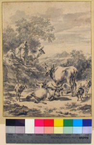 Herdsmen with Cattle and Sheep in Italianate Landscape MET 2001.267