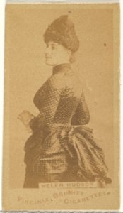 Helen Hudson, from the Actors and Actresses series (N45, Type 1) for Virginia Brights Cigarettes MET DP829571