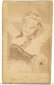 Helen Butler, from the Actors and Actresses series (N45, Type 1) for Virginia Brights Cigarettes MET DP829341