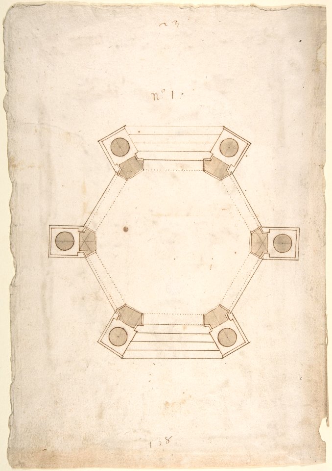 Ground Plan of a Pavillion MET DP808468