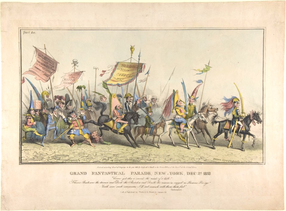 Grand Fantastical Parade, New-York, December 2, 1833 MET DP808690