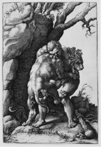 Hercules and the Nemean Lion MET MM26720