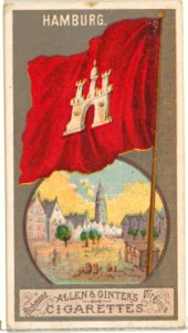 Hamburg, from the City Flags series (N6) for Allen & Ginter Cigarettes Brands MET DP829249