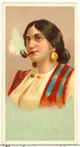 Gypsy Girl, printer's sample from World's Smokers series (N33) for Allen & Ginter Cigarettes MET DP838632
