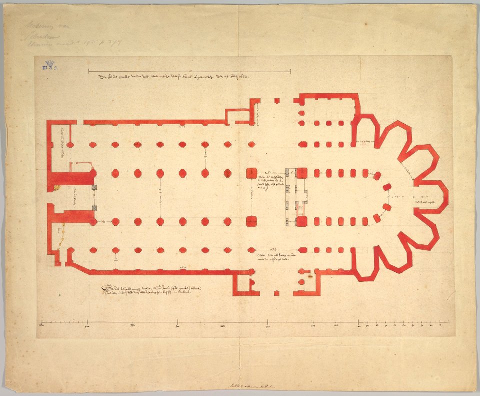 Groundplan of the Church of Saint John in ’s-Hertogenbosch MET DP828164