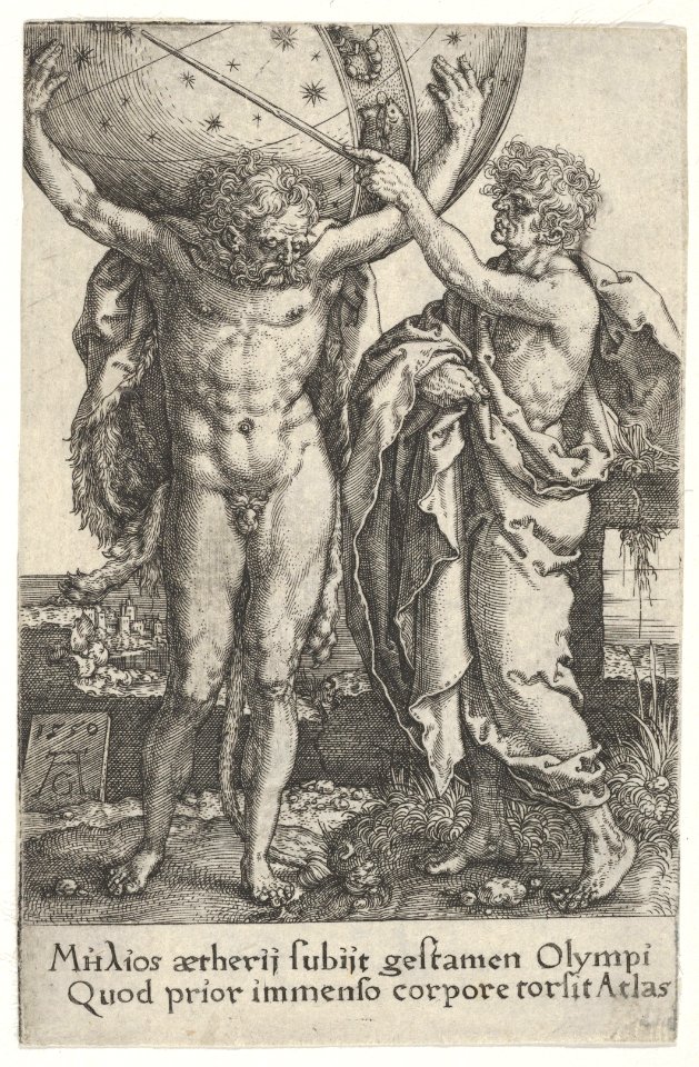 Hercules and Atlas, from The Labors of Hercules MET DP836674