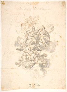 Group of Allegorical figures- Sketch for a Ceiling Decoration ? MET DP811765