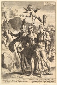 Hercules Being Shown the Mountainous Road to the Temple of Immortal Fame in the Company of Minerva and Mars MET DP825419